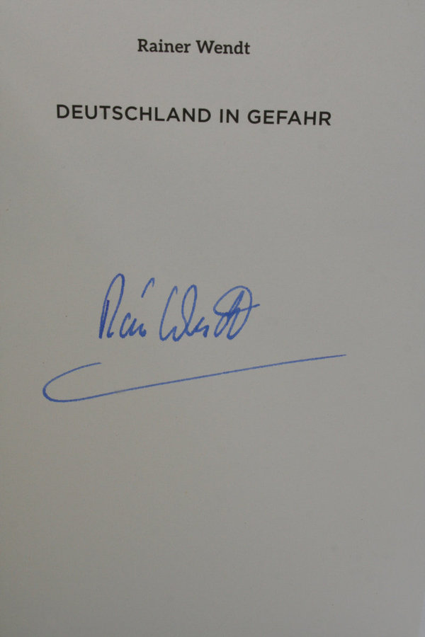Buch "Deutschland in Gefahr" der Bestseller von Rainer Wendt