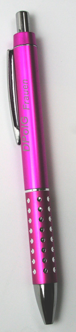 Kugelschreiber Glitter Logo DPolG Frauen